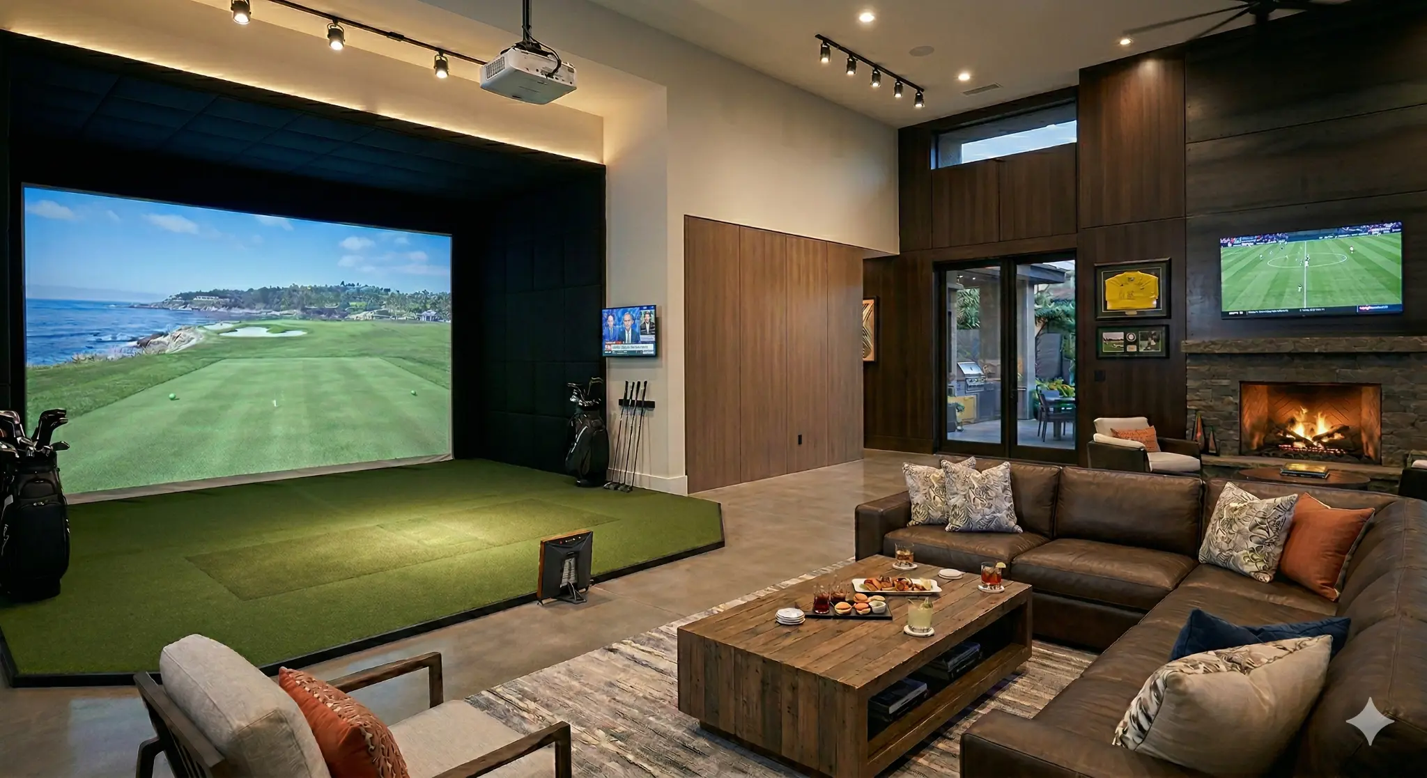 Simulator Design Studios residential golf simulator environment